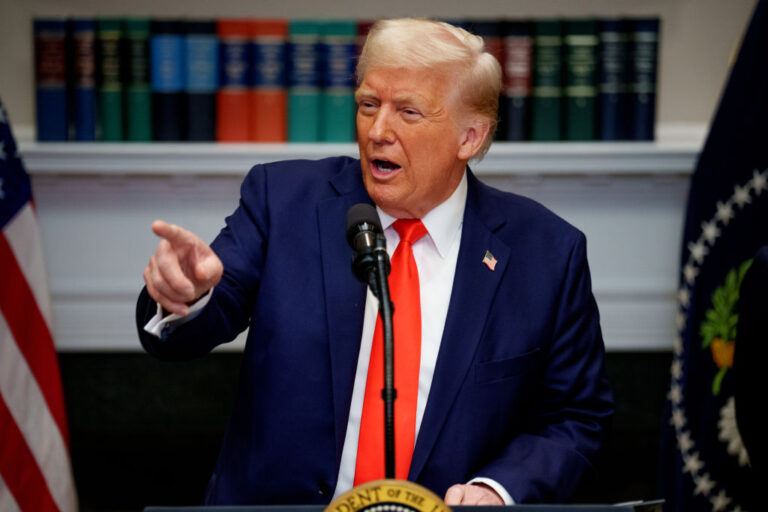 President Trump Makes An Investment Announcement In The Roosevelt Room Of The White House