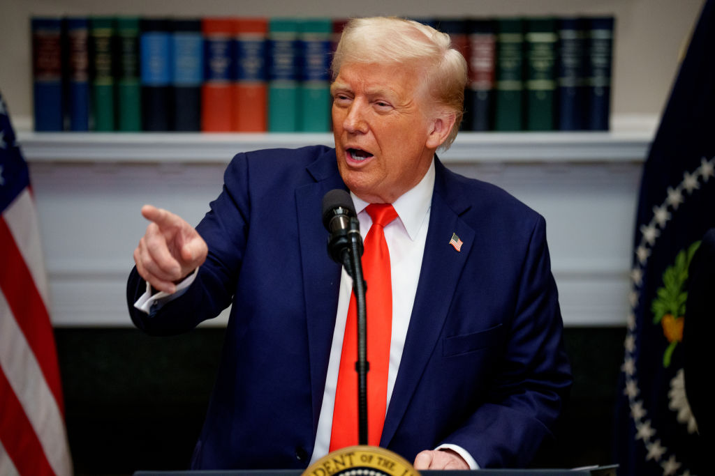 President Trump Makes An Investment Announcement In The Roosevelt Room Of The White House